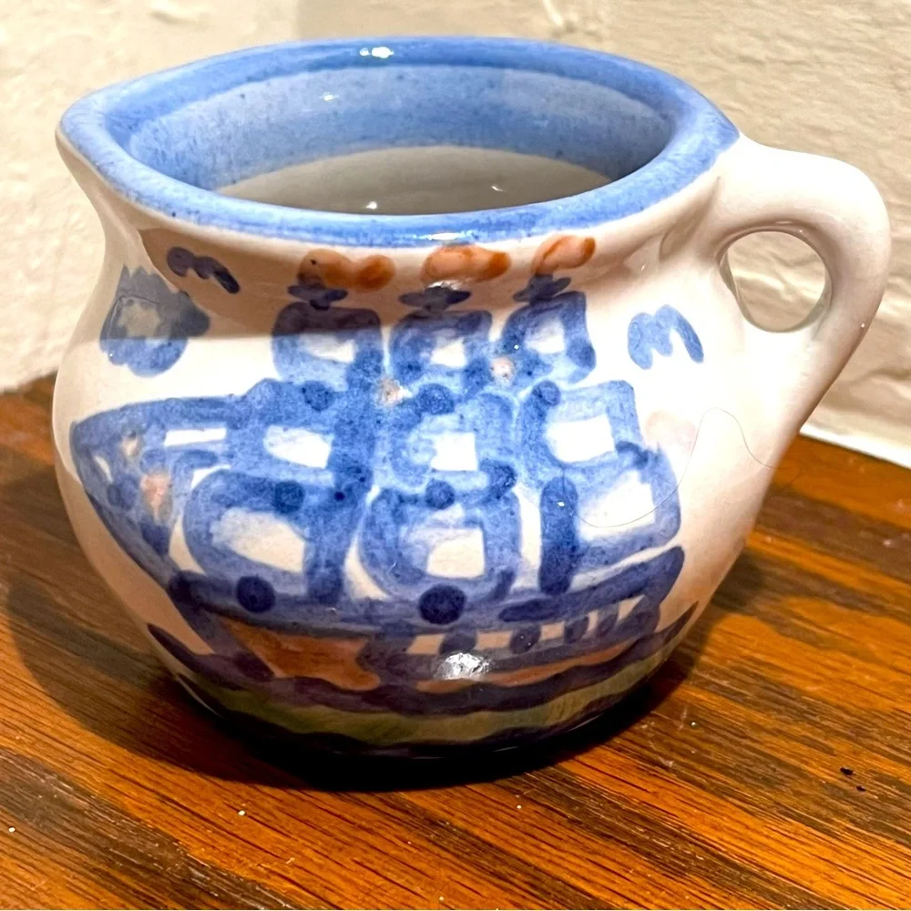 Vintage MA Hadley Ship and Whale Mini Creamer (discontinued)